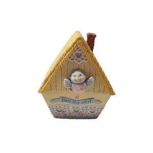 Figi's 1998 Bless This Nest Bluebird House Cookie Candy Jar